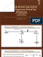 Struktur Statis Tak Tentu Metode Clapeyron Portal Tak Bergoyang