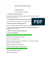 TEORÍA DE LA MENTE Y CIENCIAS COGNITIVAS. Respuestas