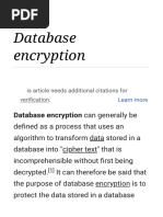 Database Encryption