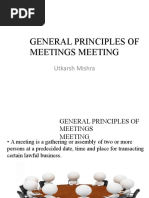 Meetings of A Company