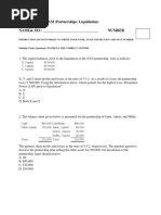 TAKE HOME EXAM Partnership Liquidation