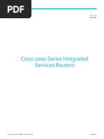 Cisco 1000 Series Integrated Services Routers Data Sheet