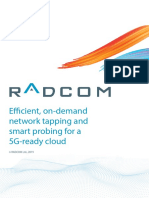RADCOM - Efficient On-Demand Network Tapping and Smart Probing For 5G