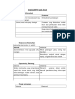 Analisis SWOT Pada Donat