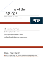 Customs of The Tagalogs