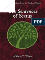 (Walter T. Wilson) The Sentences of Sextus PDF