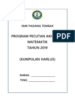 SMK Padang Tembak Program Pecutan Akhir SPM Matematik 2019