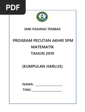 Cover Modul Pecutan Pdf