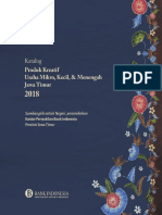 Katalog Produk Kreatif UMKM Jawa Timur 2018 Persembahan Bank Indonesia Kantor Perwakilan BI Jawa Timur