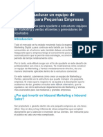 Cómo Estructurar Un Equipo de Marketing para Pequeñas Empresas