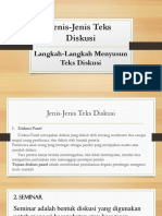 Jenis-Jenis Teks Diskusi