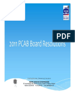 PCAB Board Resolution 2011 - 12 Pages PDF