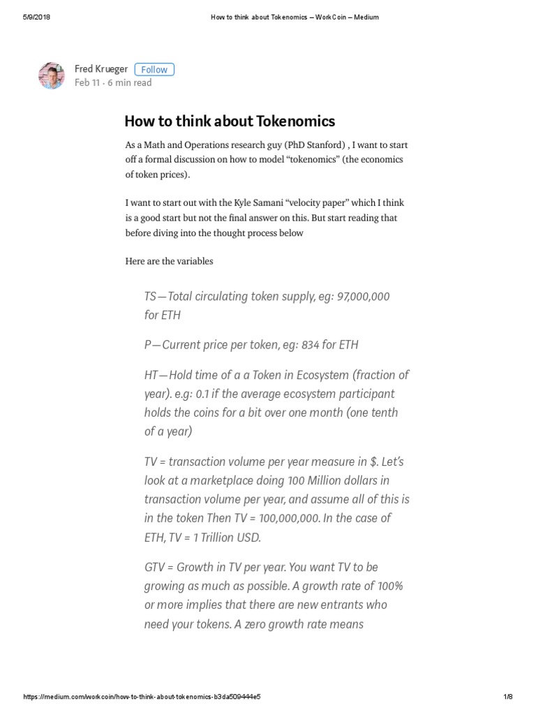 Tokenomics Modeling Explained | PDF | Bitcoin | Prices
