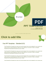 Green Leaf Abstract PowerPoint Templates Standard