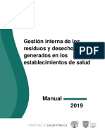 Manual Gestión Interna de Desechos Año 2019
