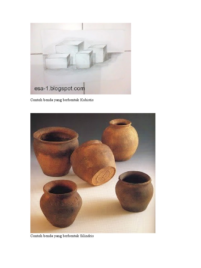Contoh Benda Yang Berbentuk Kubistis