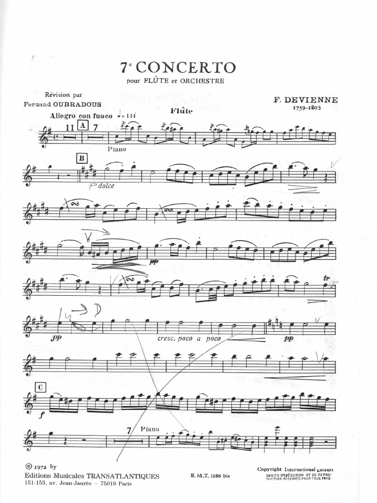 248360608 Devienne Flute Concerto N 7 Pdf
