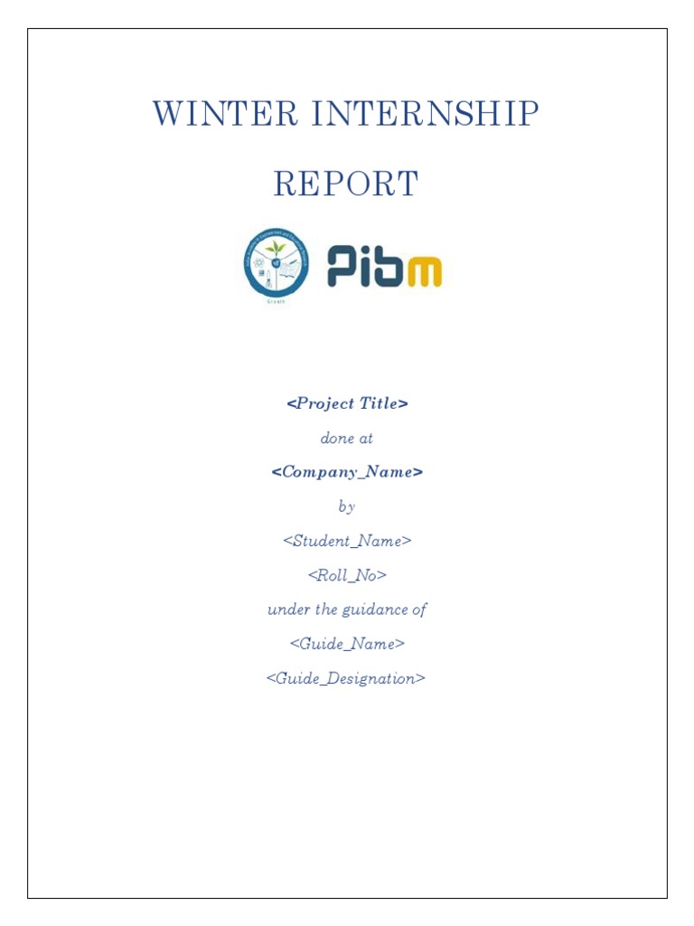 WIP Report Format Batch 2019-21 With Sample Content | PDF | Sampling ...