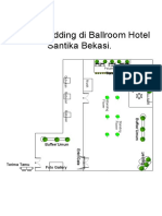 Layout Floor Plan Dekorasi Pernikahan Di Ballroom Hotel Santika Bekasi.