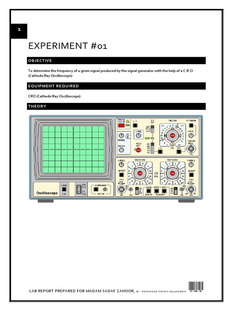 Signal Frequency Measurement Experiment | PDF