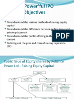 Reliance Power'ful IPO Learning Objectives