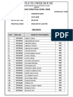 NGW Chemistry Practical Exam Slots