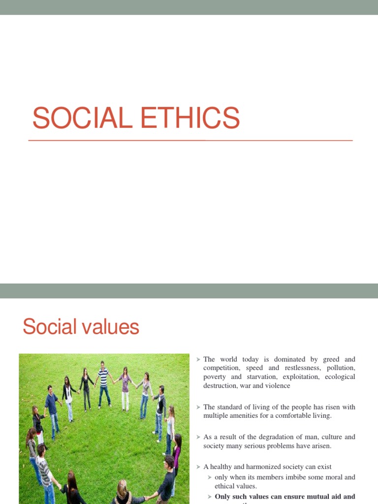 Social Ethics | PDF | Value (Ethics) | Constitution