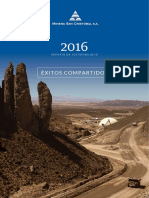 REPORTE DE SOSTENIBILIDAD 2016 Minera San Cristóbal