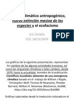 Cambio climático antropogénico y la siguiente extinción masiva