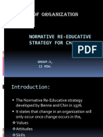 Normative Re-Educative Strategy For Change