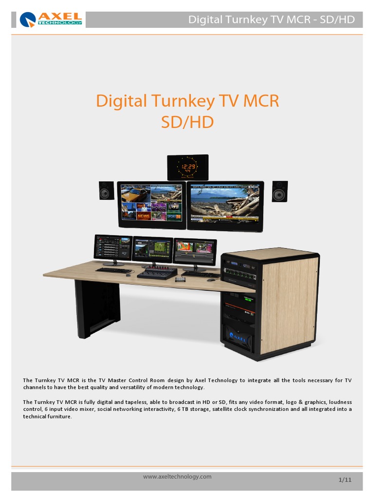 Axel Technology - Turnkey TV MCR | PDF | Video | Electrical Engineering