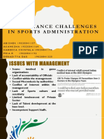 Governance challenges in sports administration and the 2010 Commonwealth Games