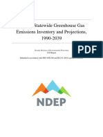 Nevada Statewide Greenhouse Gas Emissions Inventory and Projections, 1990-2039