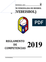 2019 - FEVEBEISBOL - Reglamento de Competencias - Versión Final PDF
