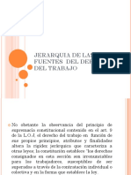 JERARQUIA DE LAS FUENTES DEL DERECHO DEL TRABAJO y Fuentes Supletorias