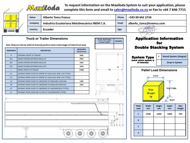 Maxiloda Double Stacking System Info | PDF | Consumer Goods | Motor Vehicle