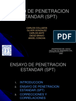 Ensayo penetración estándar SPT