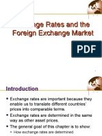 Exchange Rates and The Foreign Exchange Market