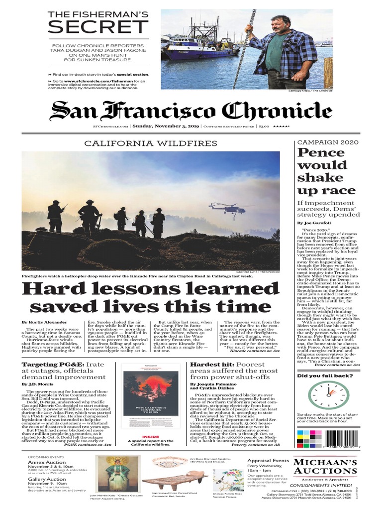 San Francisco Chronicle November 3 2019 Nature - fice and ice mask roblox