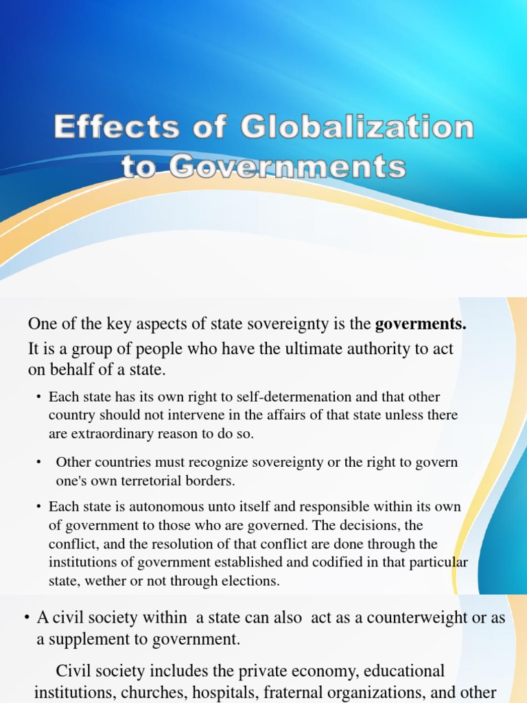 Globalization's Impact on Government Sovereignty | PDF | Neoliberalism ...