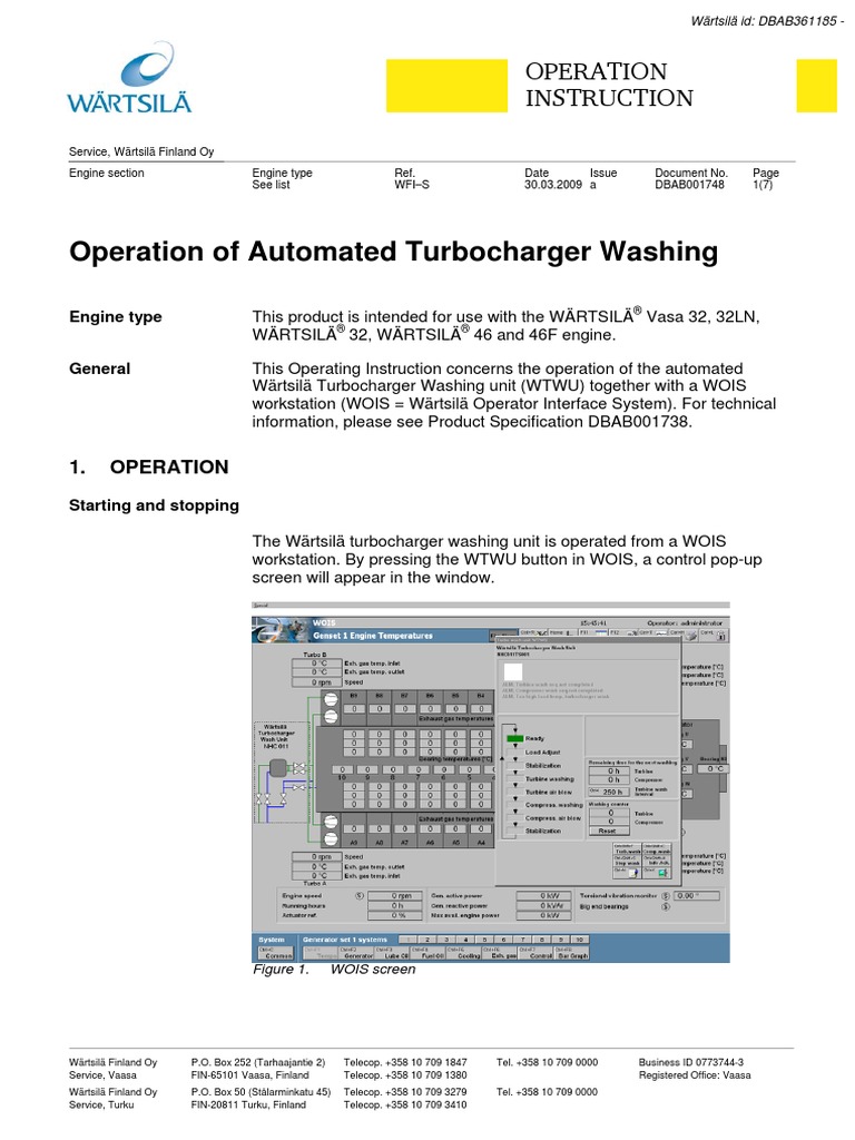 Turbocharger Washing Unit PDF Turbocharger Turbine