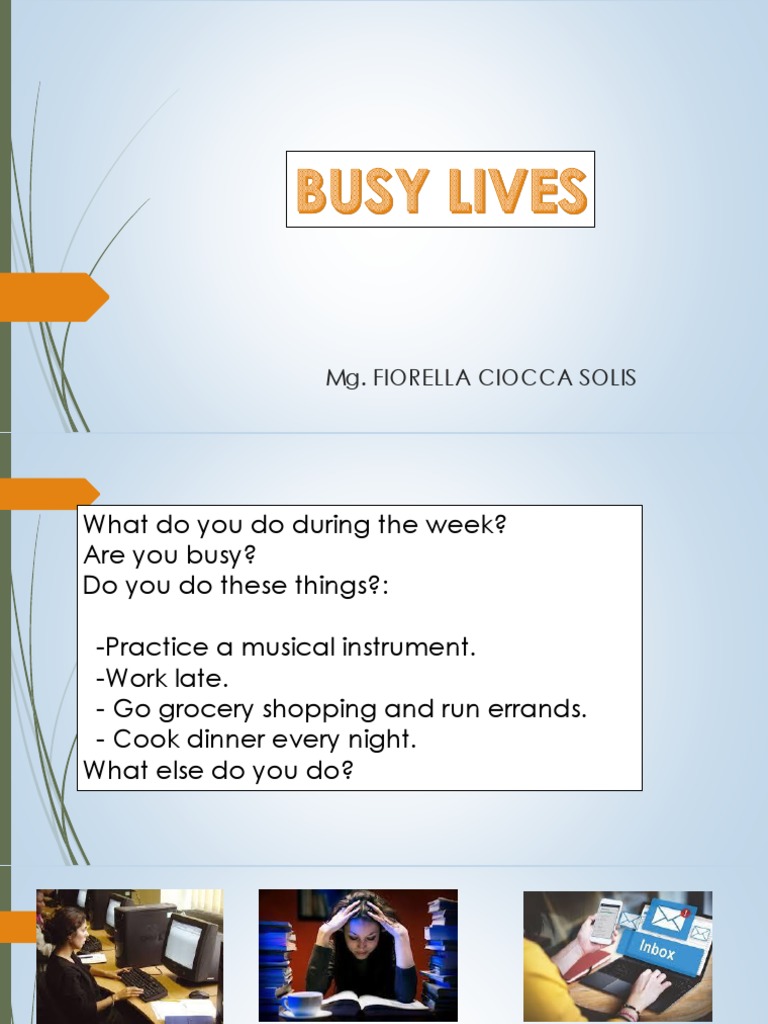 Unit 10 Busy Lives Pdf Grammar Linguistics