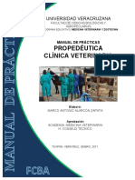 27 Manual de Practicas de Propedeutica Clinica Veterinaria PDF