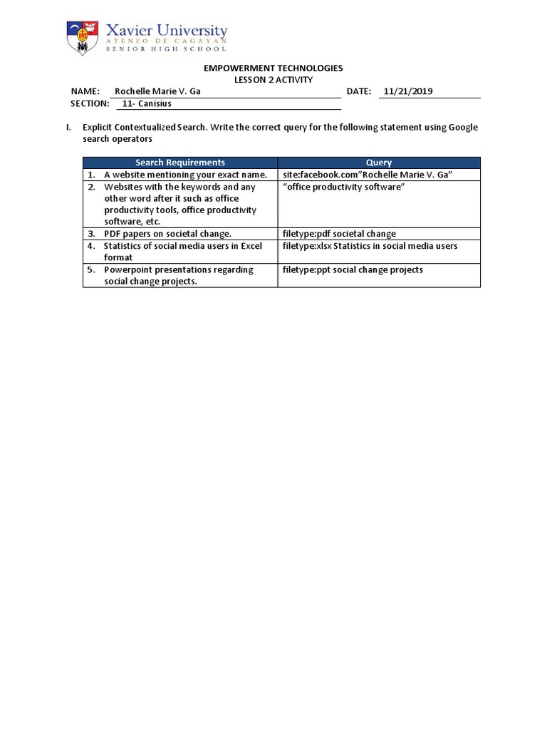 Activity 3 - Ga | PDF | Career & Growth | Social Science