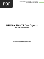 HUMAN RIGHTS Case Digests