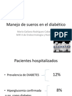 Manejo de Sueros en El Diabético