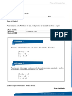 Caderno Atividade Algebra Linear