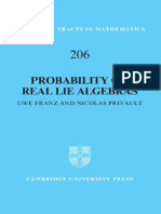 (Cambridge Tracts in Mathematics 206) Uwe Franz, Nicolas Privault - Probability on Real Lie Algebras-Cambridge University Press (2016)