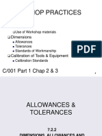 M 07-02.2 - C-001 Dimensions, Allowance, Tolerances and Standard of Workmanship
