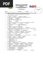 3rd Grading Exam G-8